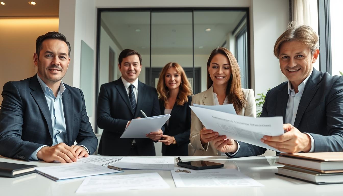 Closing paperwork and coordinated property transfer